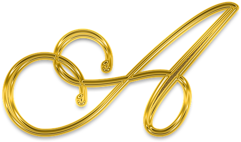 Golden Treble Clef Scissors PNG image