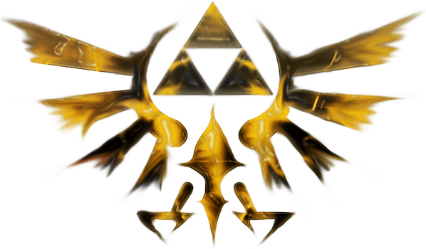 Golden_ Triforce_ Birds_ Logo PNG image