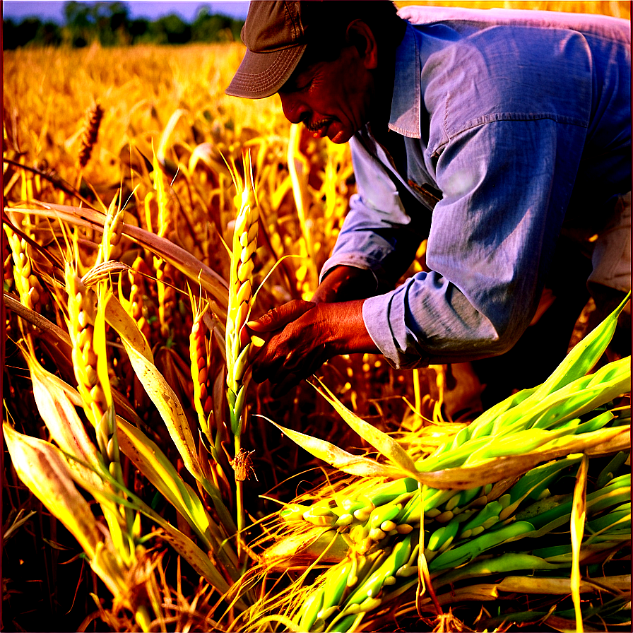 Golden Trigo Harvest Png 06122024 PNG image