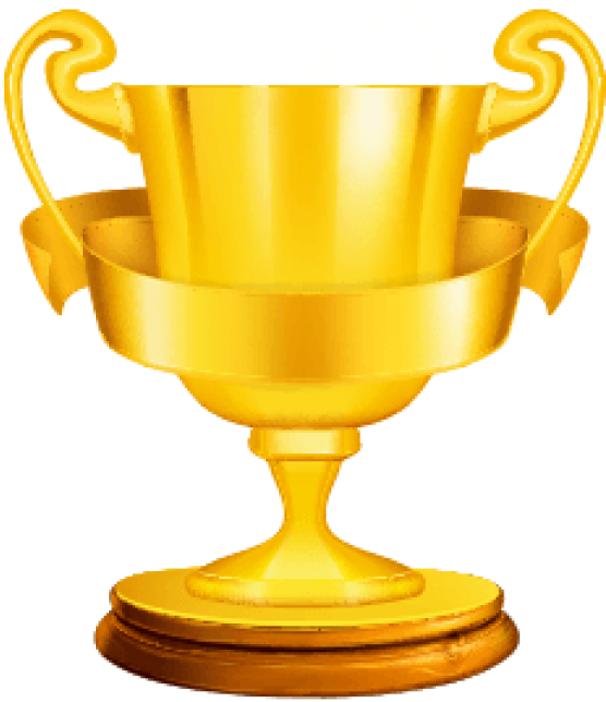 Golden Trophy Clipart PNG image