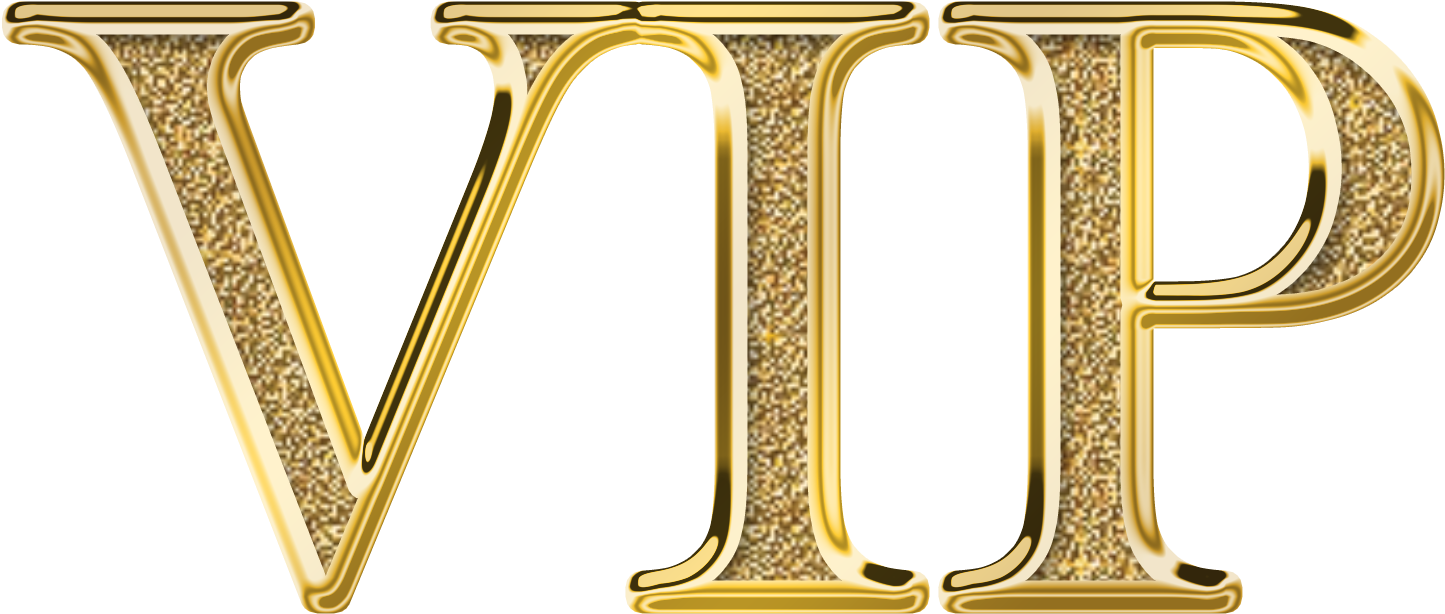 Golden V I P Text Design PNG image