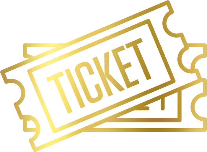 Golden V I P Ticket Design PNG image