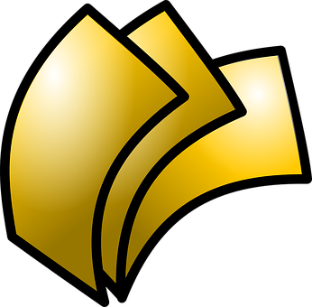 Golden Wifi Symbol PNG image