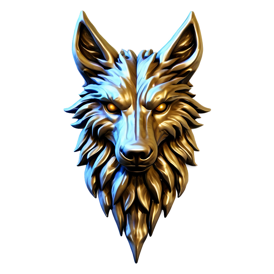 Golden Wolf Emblem Png Xtr24 PNG image