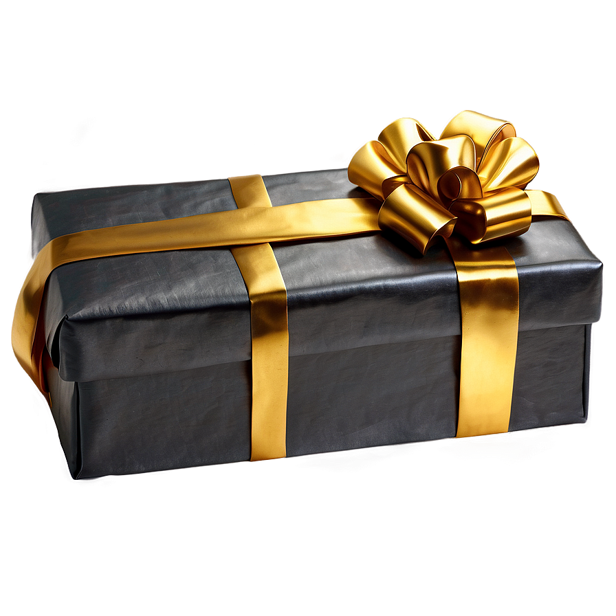 Golden Wrapped Gift Png Ldi PNG image