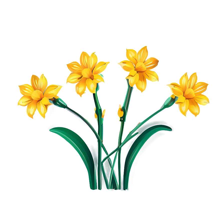 Golden Yellow Flowers Png 82 PNG image