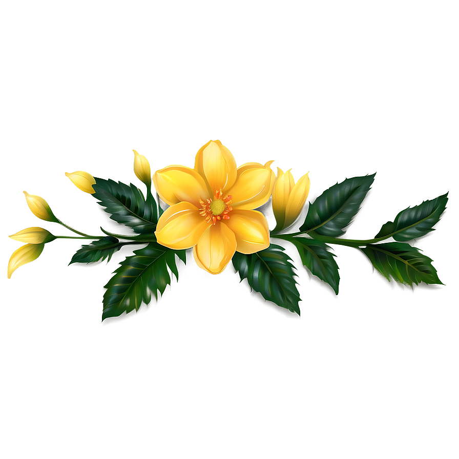 Golden Yellow Flowers Png Mdk PNG image