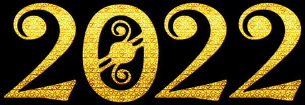 Golden2022 Text Design PNG image