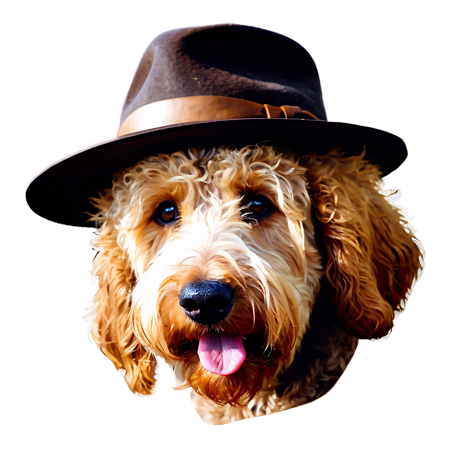 Goldendoodle In Autumn Png Sah PNG image