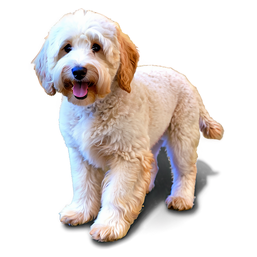 Goldendoodle In Field Png 46 PNG image