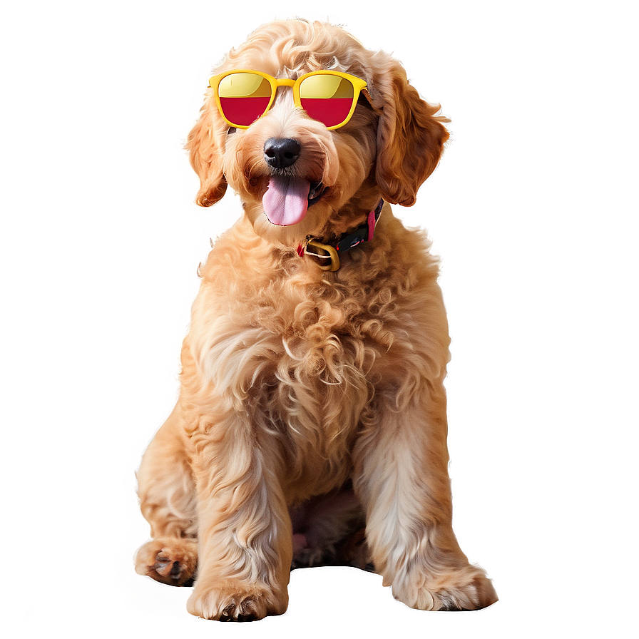 Goldendoodle Under Sun Png 98 PNG image