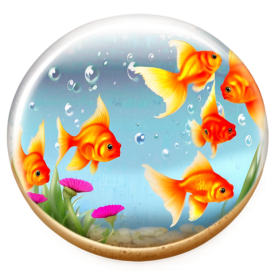 Goldfish Art Png Uhx PNG image