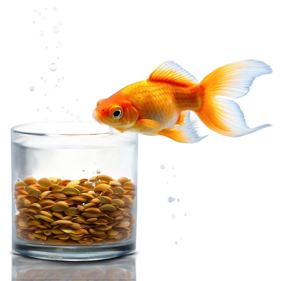 Goldfish Feeding Time Png 05212024 PNG image