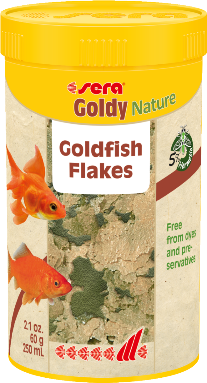 Goldfish Flakes Food Container PNG image