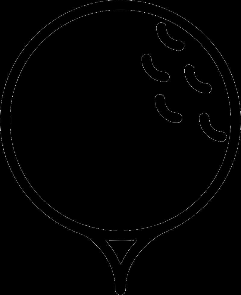 Golf Ball Outline Drawing PNG image