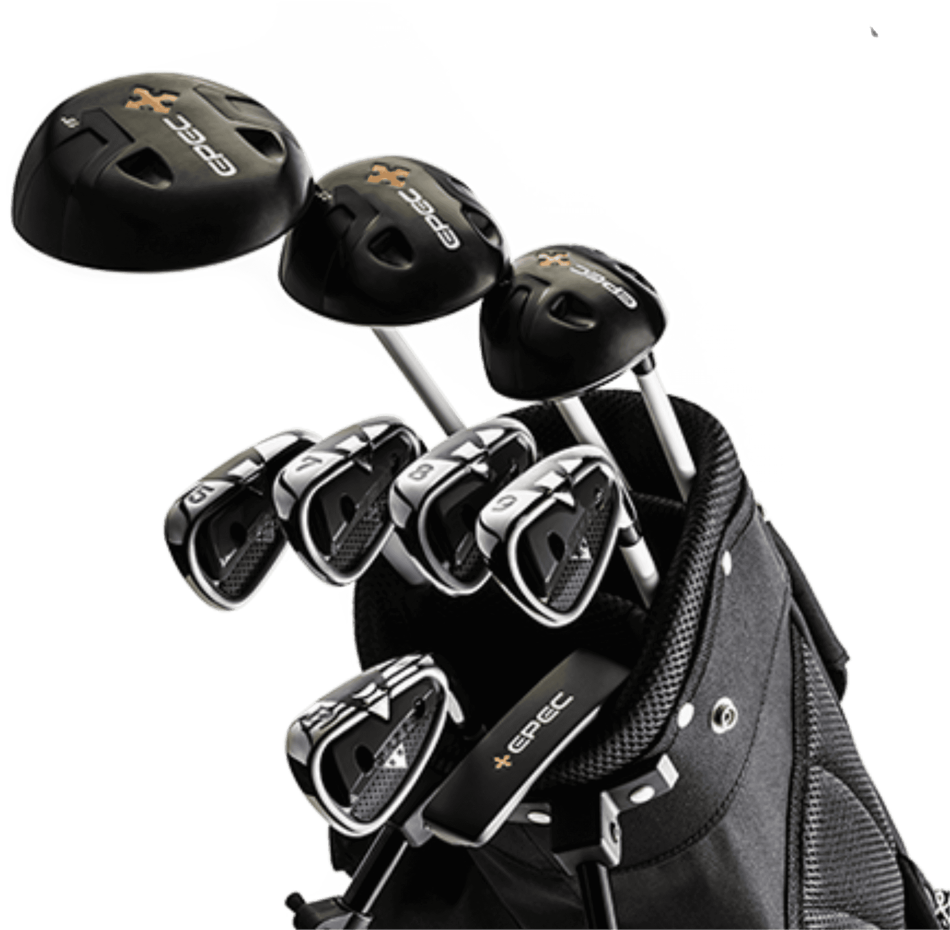 Golf Clubsand Bag Set PNG image