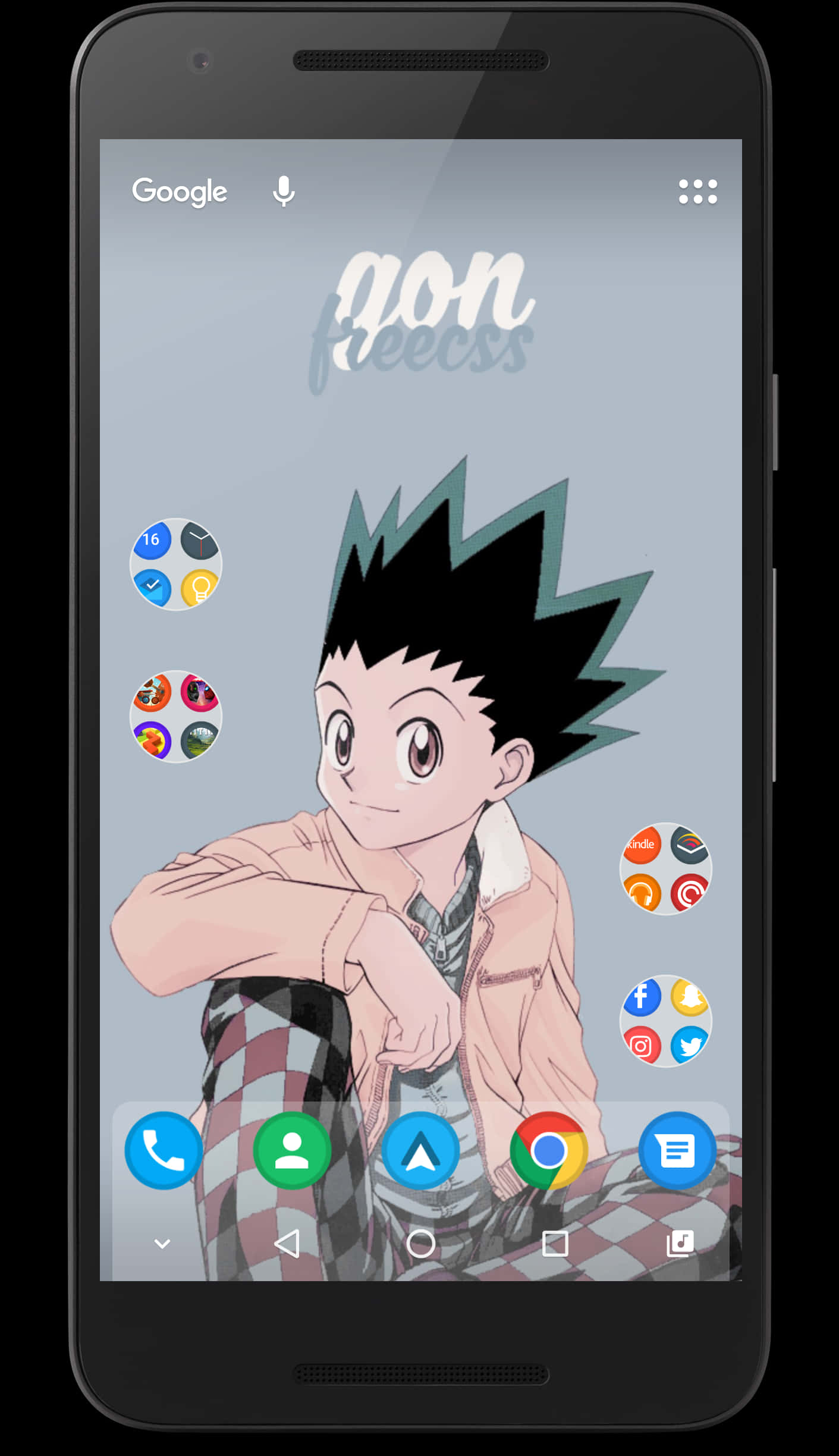 Gon Freecss Anime Character Smartphone Wallpaper PNG image