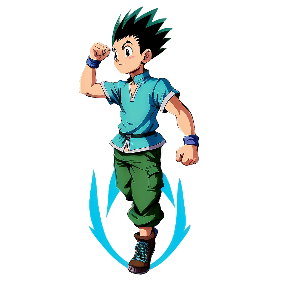 Gon Freecss Climbing Pose Png 06252024 PNG image