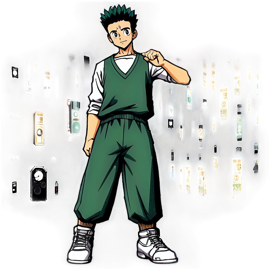 Gon Freecss Healing Moment Png Axj PNG image