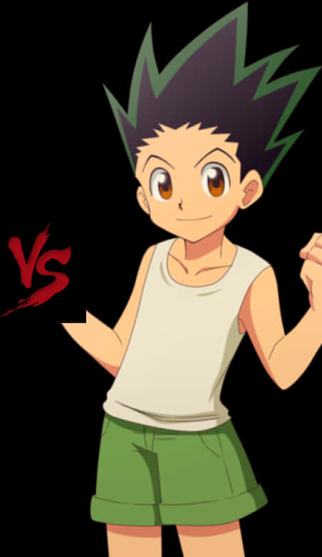 Gon Freecss Readyfor Battle PNG image