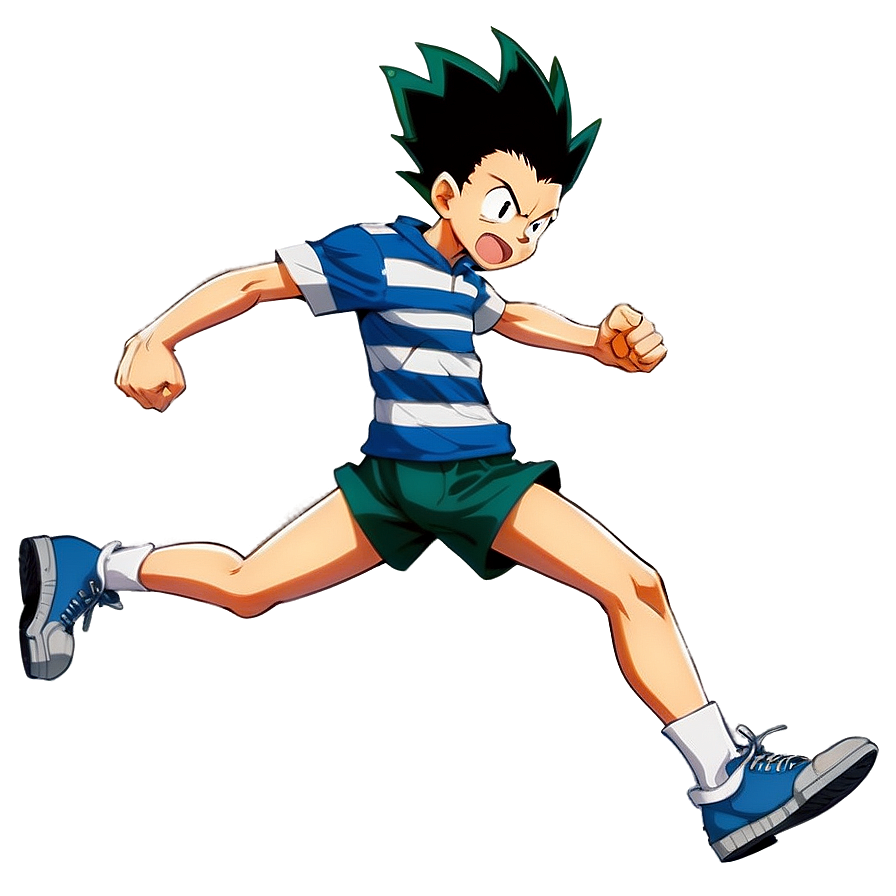 Gon Freecss Running Pose Png Aom PNG image