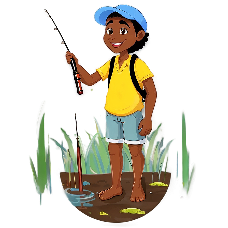 Gone Fishing Amongst Nature Png 06282024 PNG image