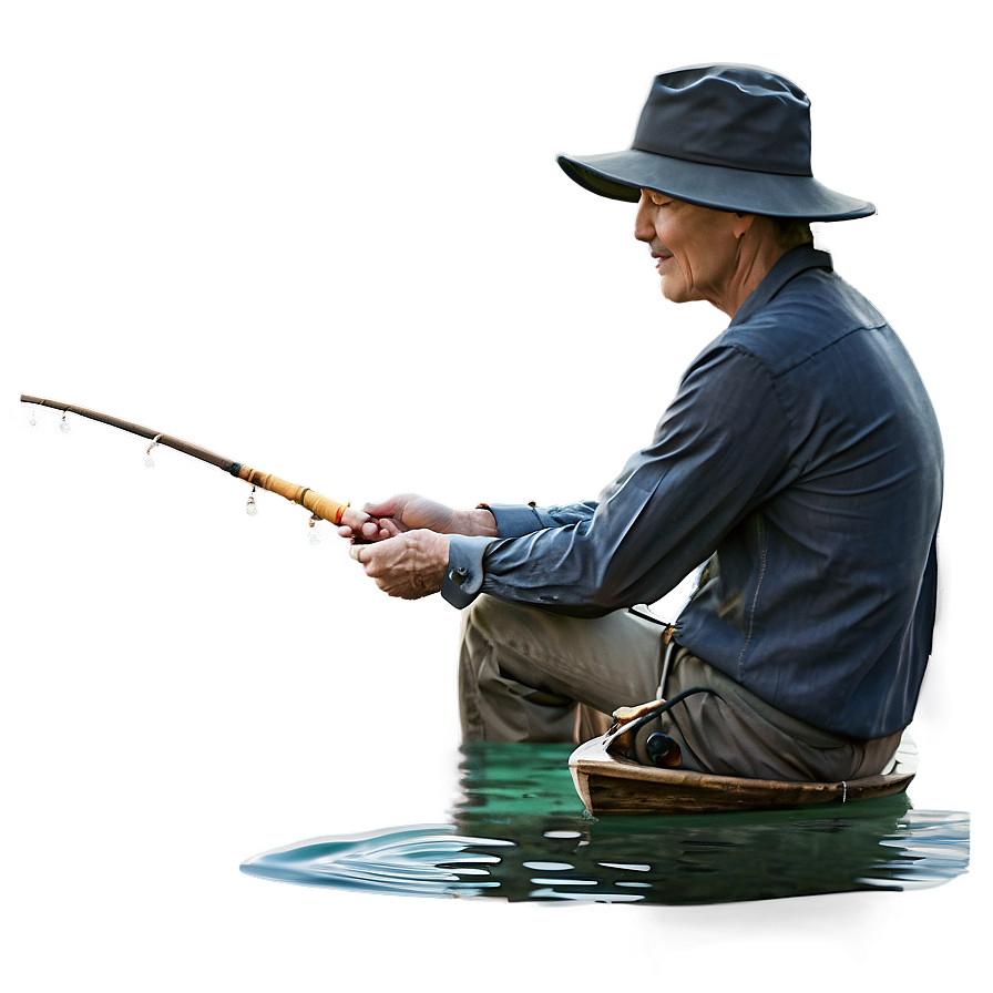 Gone Fishing Tranquil Waters Png Xfc PNG image