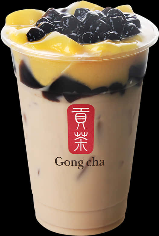Gong Cha Bubble Teawith Toppings.jpg PNG image