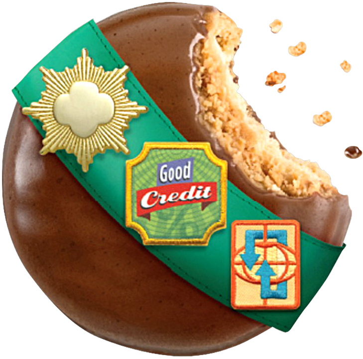 Good Credit Chocolate Cookie Bite PNG image