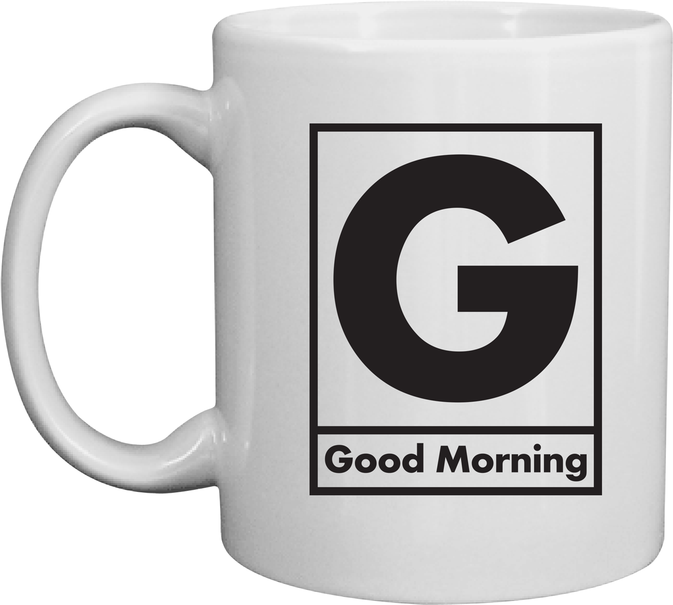 Good Morning G Mug PNG image