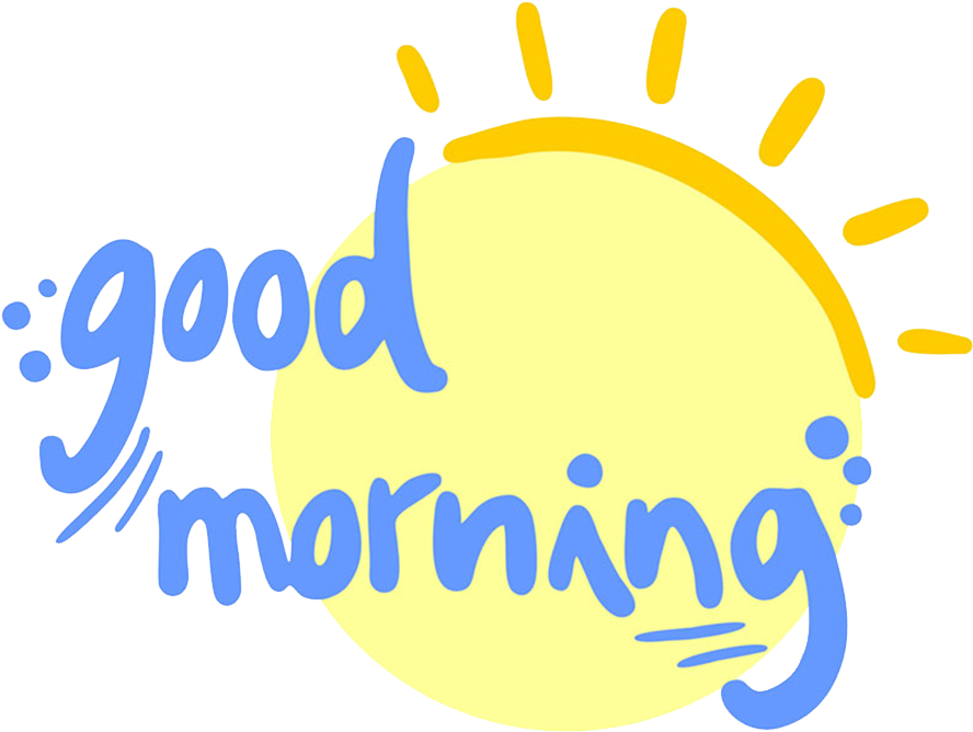 Good Morning Sunshine Greeting PNG image