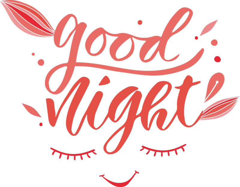 Good Night Calligraphy PNG image