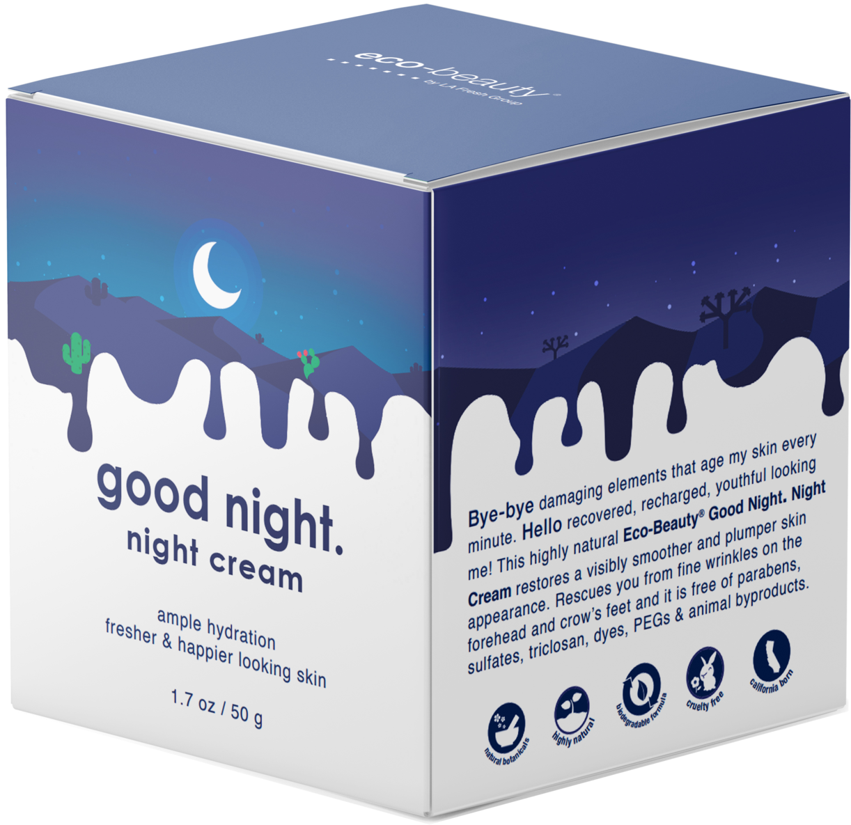 Good Night Cream Product Packaging PNG image