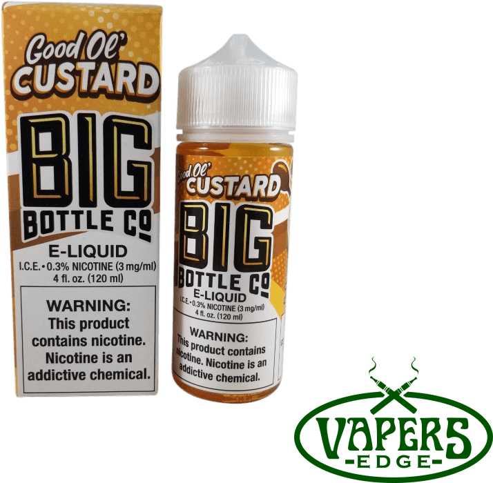 Good Ol Custard E Liquid Big Bottle Co PNG image