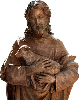 Good Shepherd Statue PNG image