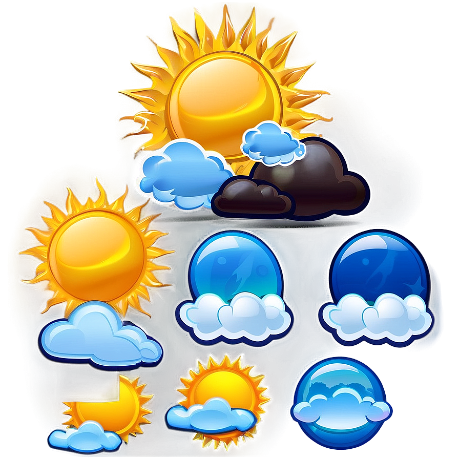 Goodnotes Weather Stickers Png 06282024 PNG image