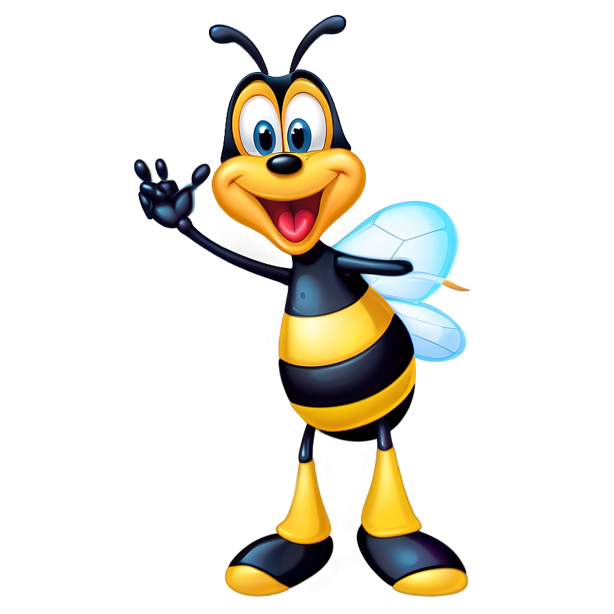 Goofy Bee Cartoon Png 06252024 PNG image