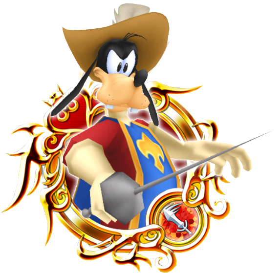 Goofy Musketeer Character Art PNG image
