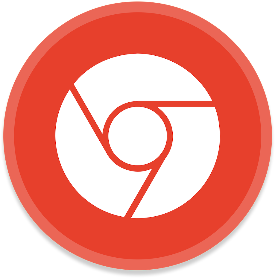 Google Chrome Logo Red Background PNG image