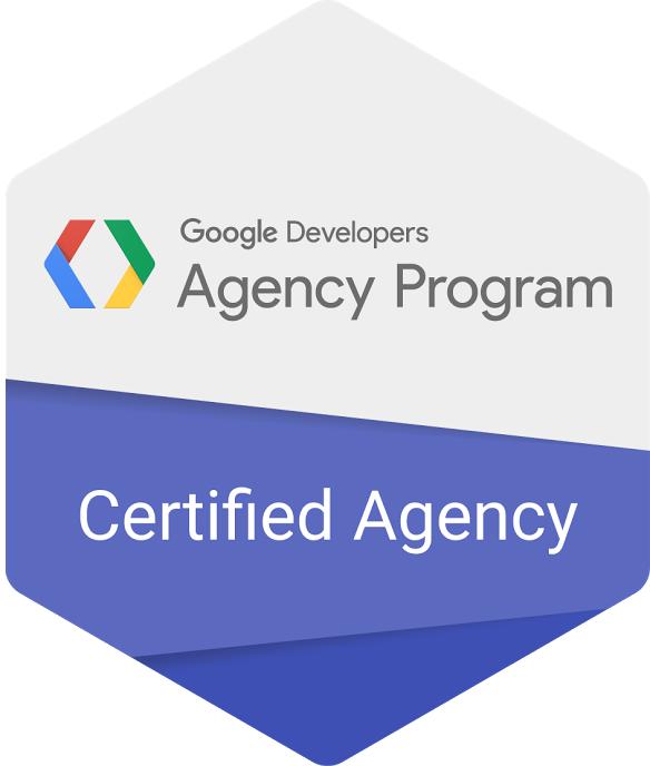 Google Developers Certified Agency Badge PNG image