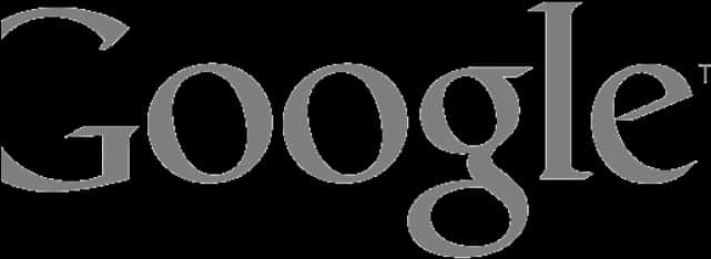 Google Logo Gray Scale PNG image