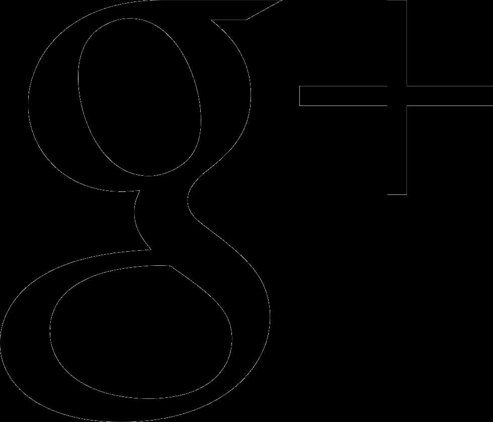 Google Logo Outline PNG image