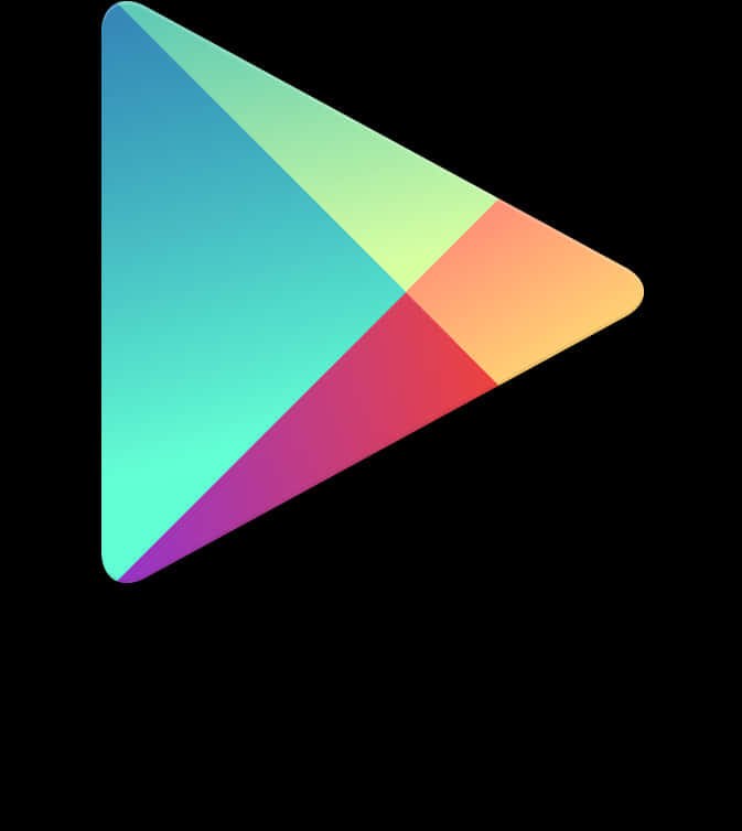 Google Play Logo Gradient Triangle PNG image