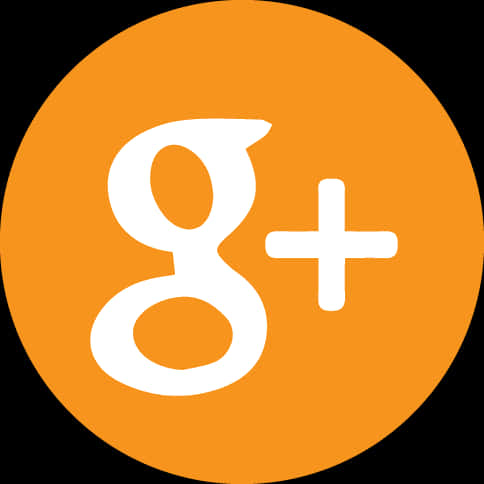 Google Plus_ Logo_ Orange_ Background PNG image
