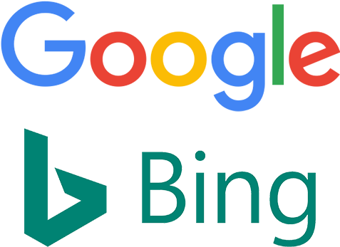 Googleand Bing Logos PNG image