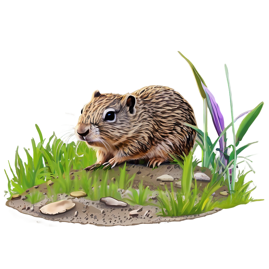 Gopher Burrowing Vector Png 06292024 PNG image