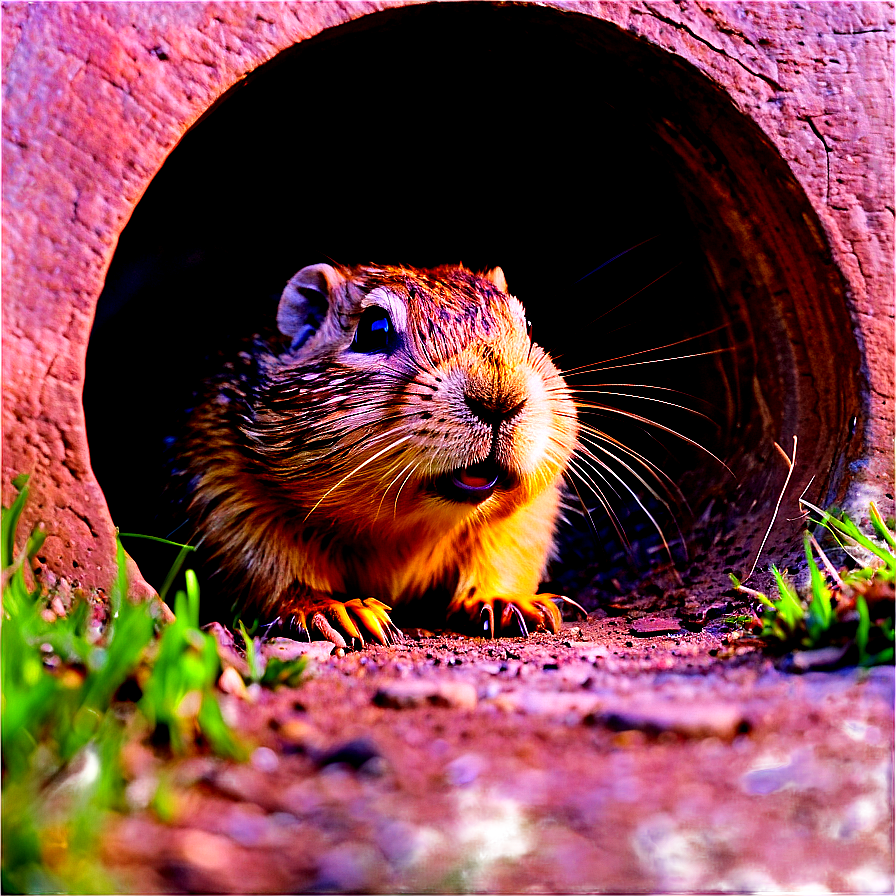 Gopher In A Tunnel Png Hbp11 PNG image