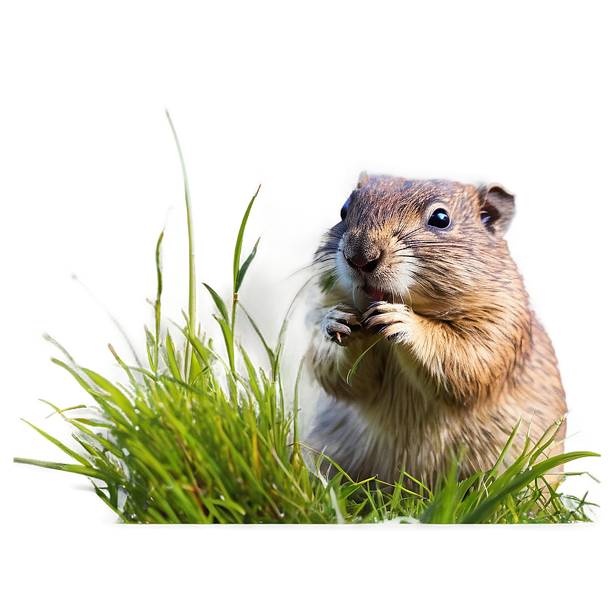 Gopher In Grassland Scene Png 06292024 PNG image