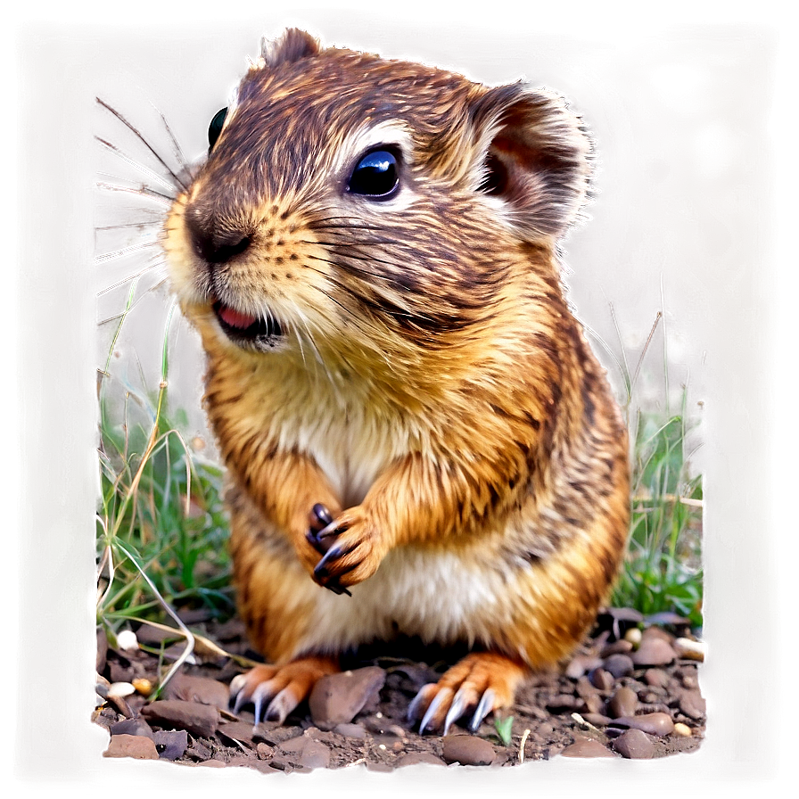 Gopher In Nature Background Png Ftw46 PNG image