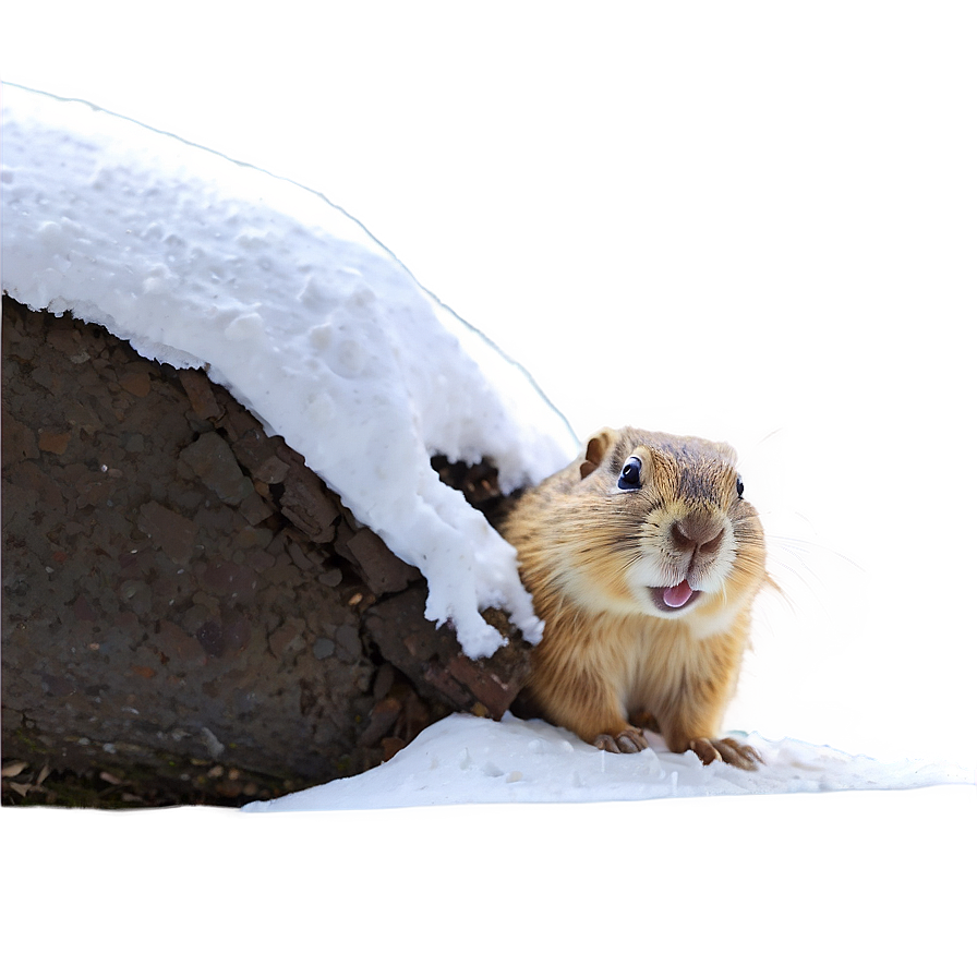 Gopher In Snow Scene Png Kyt PNG image